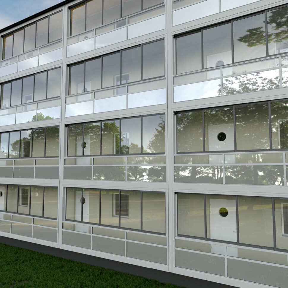 Balco Access – Intelligente Lösung für Laubengänge und Eingangsbalkone