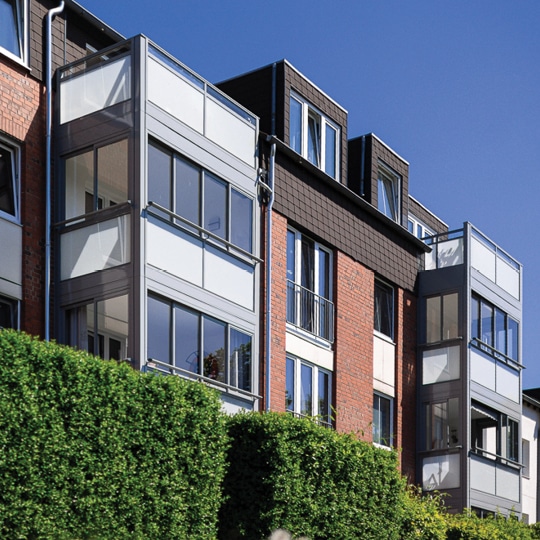 Verglaste Balkone am Holunderweg in Lünen fertiggestellt. Balco GmbH